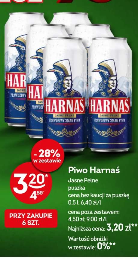 Piwo Harnaś Jasne Pełne