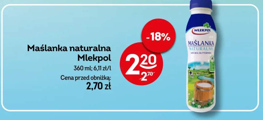 Maślanka naturalna Mlekpol