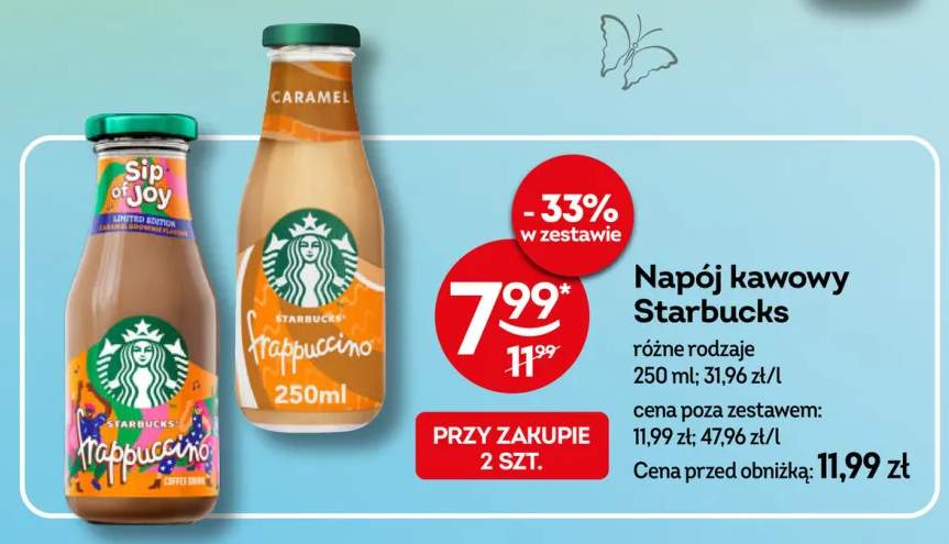Napój kawowy Starbucks Frappuccino Caramel Cookie +1 wariant
