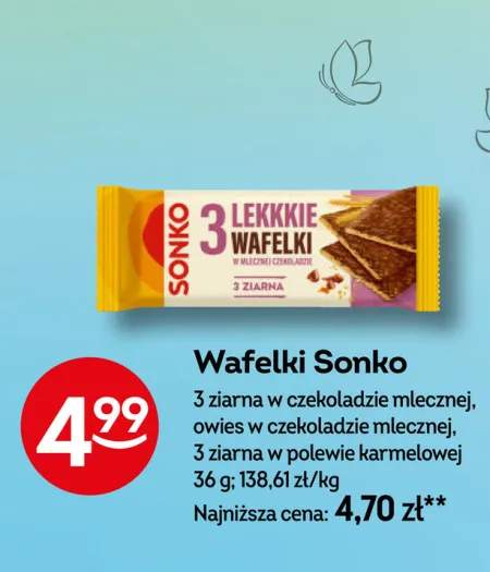 Wafelki Sonko 3 ziarna w czekoladzie mlecznej +2 warianty