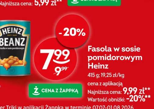 Fasola w sosie pomidorowym Heinz