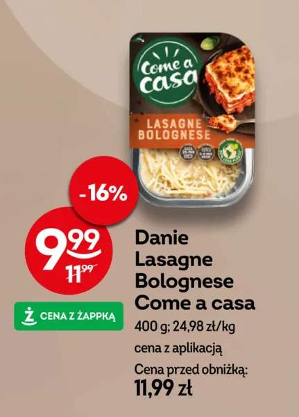 Danie Lasagne Bolognese Come a casa