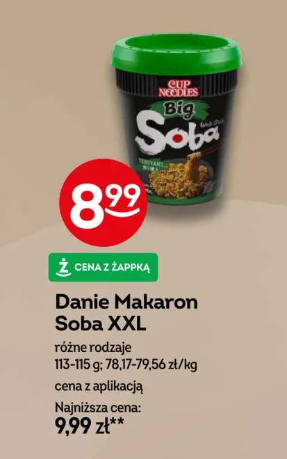 Danie makaron Soba XXL Teriyaki