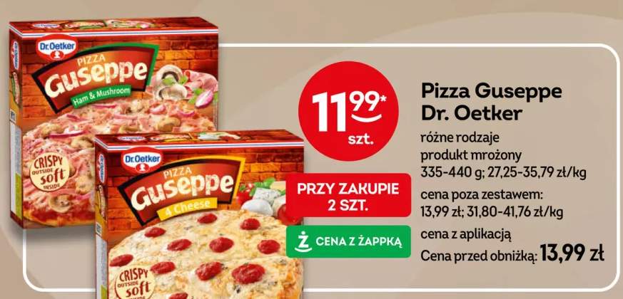 Pizza Guseppe Dr. Oetker Ham & Mushroom +1 wariant