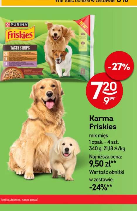 Karma dla psów Purina Friskies mix mięs 4-pak 340 g