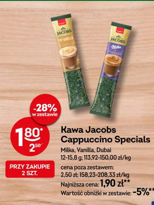 Kawa Jacobs Cappuccino Specials Milka +2 warianty