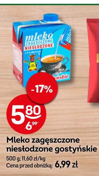 Mleko zagęszczone niesłodzone Gostyńskie