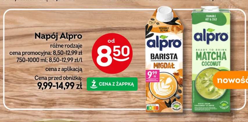Napój migdałowy Alpro Barista +1 wariant