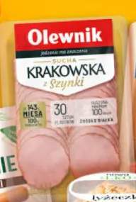 Kiełbasa krakowska sucha z szynki Olewnik