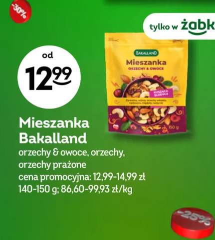 Mieszanka Bakalland orzechy & owoce +2 warianty