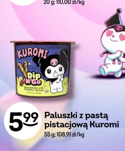 Paluszki z pastą pistacjową Kuromi
