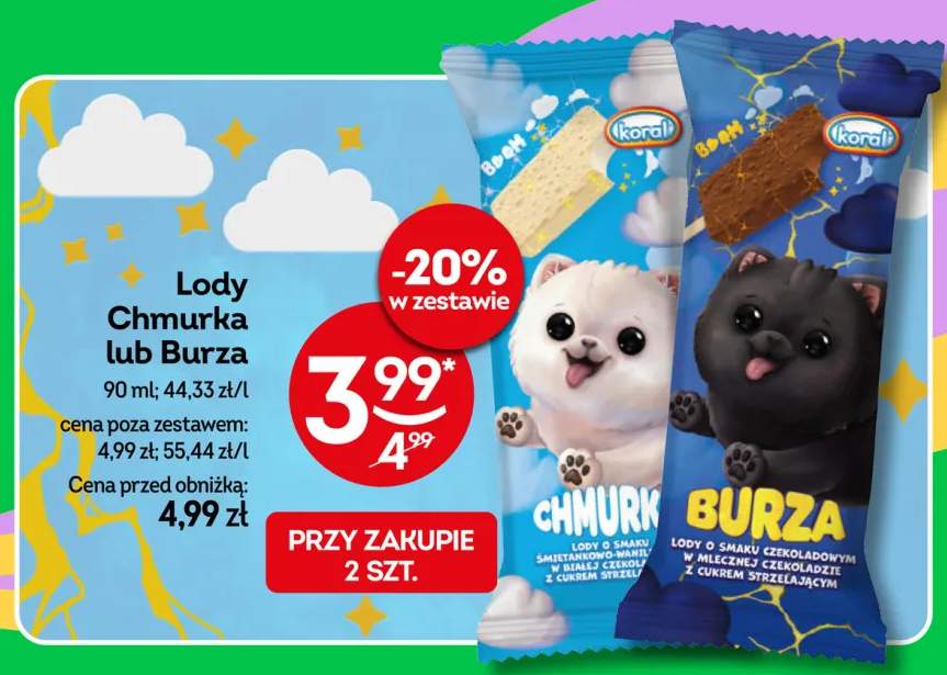 Lody Chmurka +1 wariant