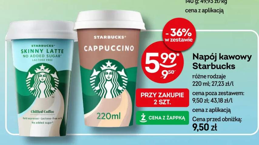 Napój kawowy Starbucks Cappuccino