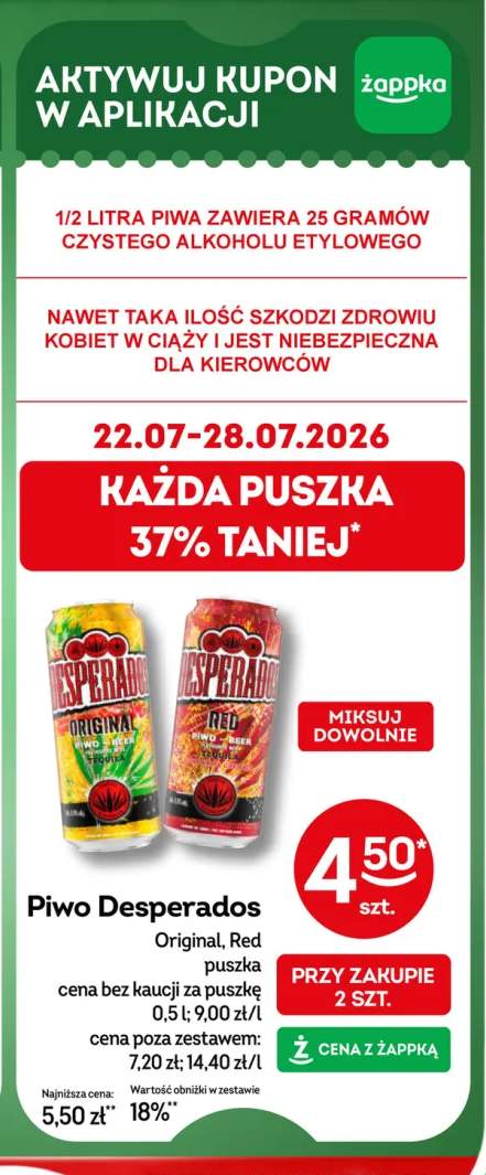 Piwo Desperados Original