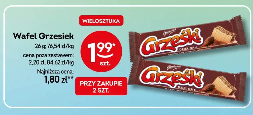 Wafel Grześki Dziel na 6