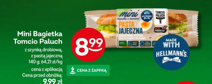 Mini Bagietka Tomcio Paluch z szynką drobiową