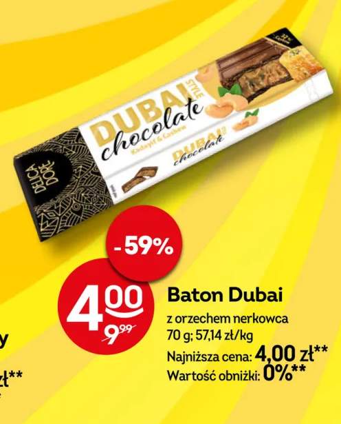 Baton Dubai z orzechem nerkowca Delica Dore