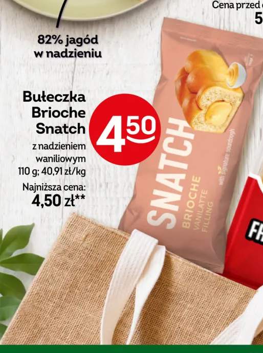 Bułeczka Brioche Snatch z nadzieniem waniliowym