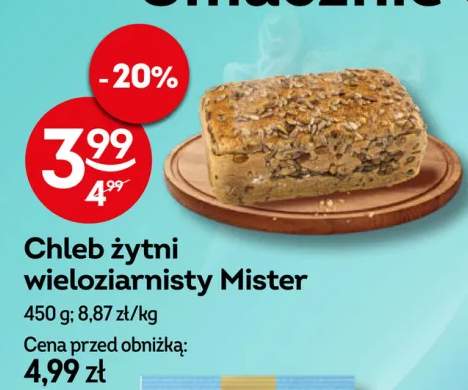 Chleb żytni wieloziarnisty Mister
