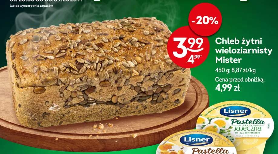 Chleb żytni wieloziarnisty Mister