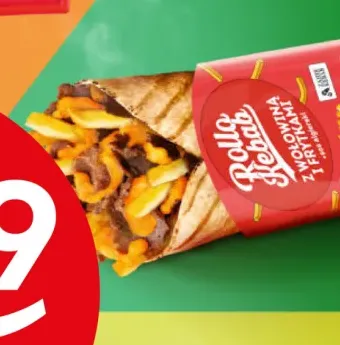 Rollo Kebab z wołowiną i frytkami Żabka