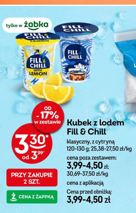 Kubek z lodem Fill & Chill klasyczny +1 wariant