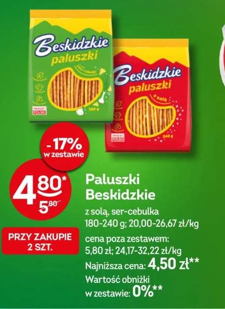 Paluszki z solą Beskidzkie +1 wariant