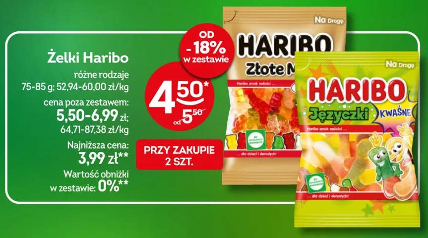 Żelki Haribo +2 warianty