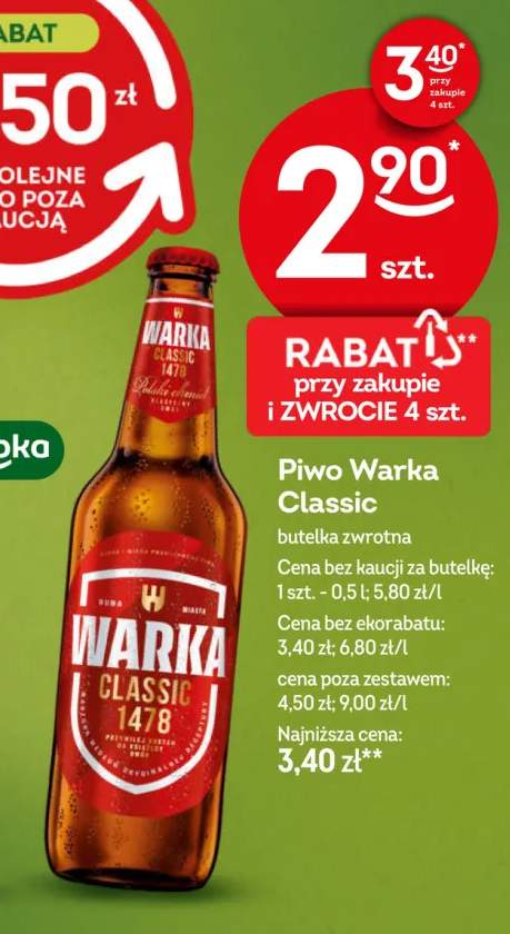 Piwo Warka Classic