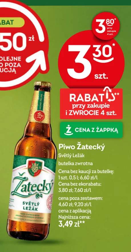 Piwo Žatecký Světlý Ležák