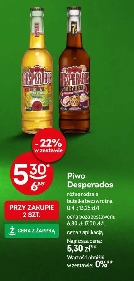 Piwo Desperados Original +1 wariant