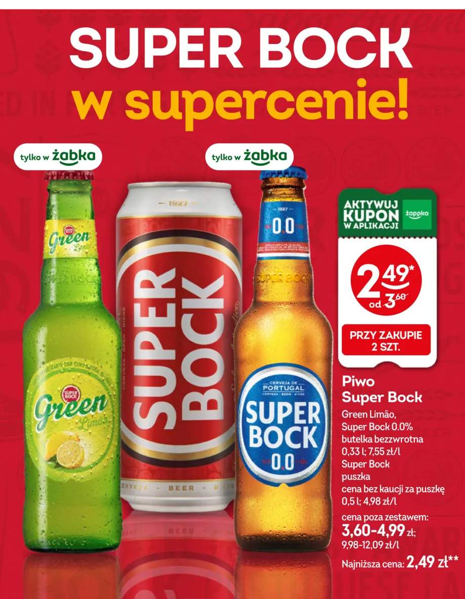 Piwo Super Bock Green Limão +2 warianty