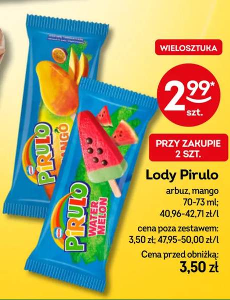 Lody Pirulo arbuz +1 wariant