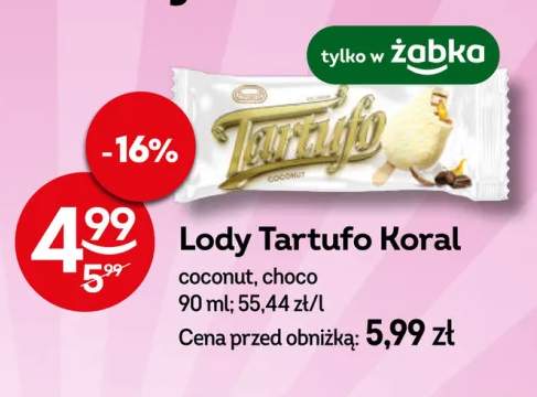 Lody Tartufo coconut +1 wariant