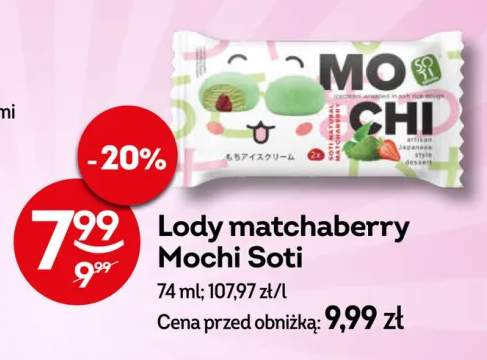 Lody matchaberry Mochi Soti