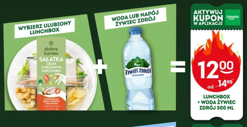Zestaw lunchbox + woda Żywiec Zdrój 500 ml