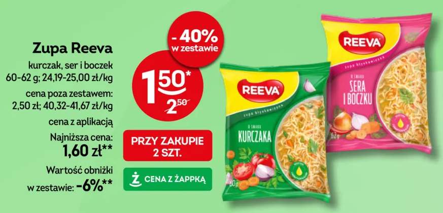 Zupa Reeva kurczak +1 wariant