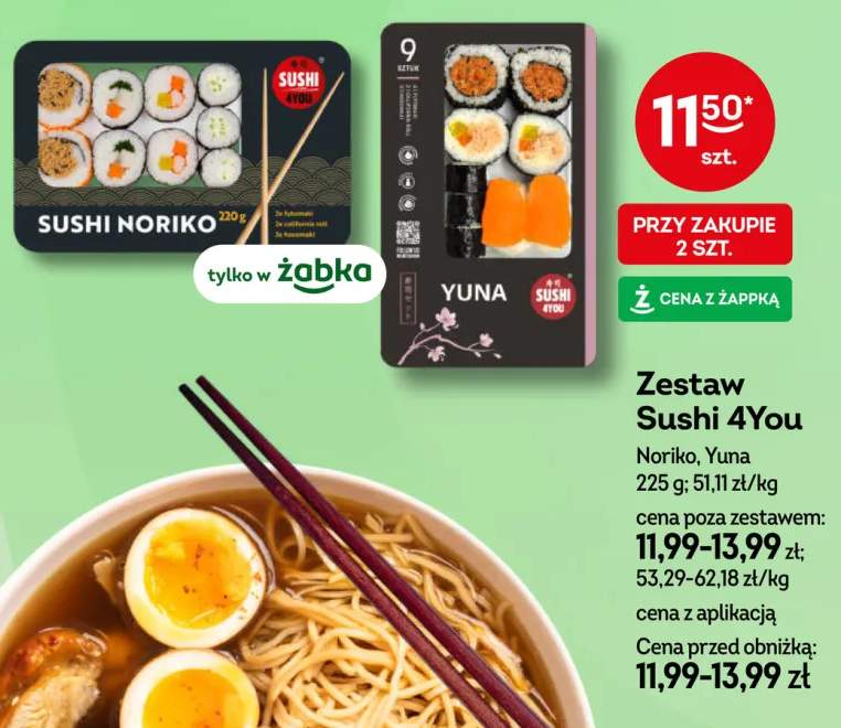 Zestaw sushi Sushi 4You Noriko +1 wariant