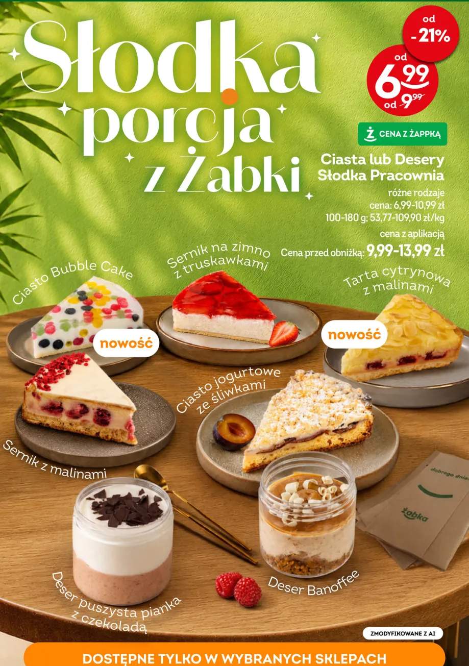 Ciasta lub desery Słodka Pracownia