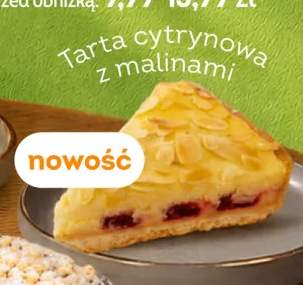 Tarta cytrynowa z malinami Słodka Pracownia