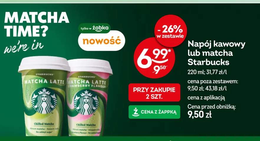 Napój kawowy Starbucks +2 warianty