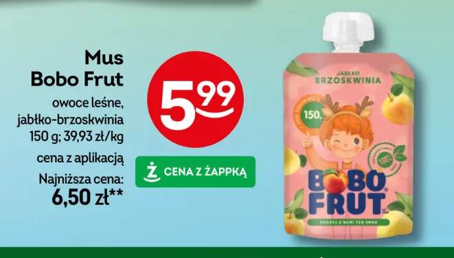Mus Bobo Frut owoce leśne +1 wariant