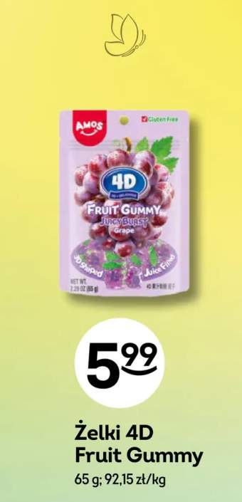 Żelki Amos 4D Fruit Gummy