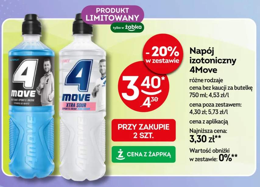 Napój izotoniczny 4Move Multifruit +1 wariant