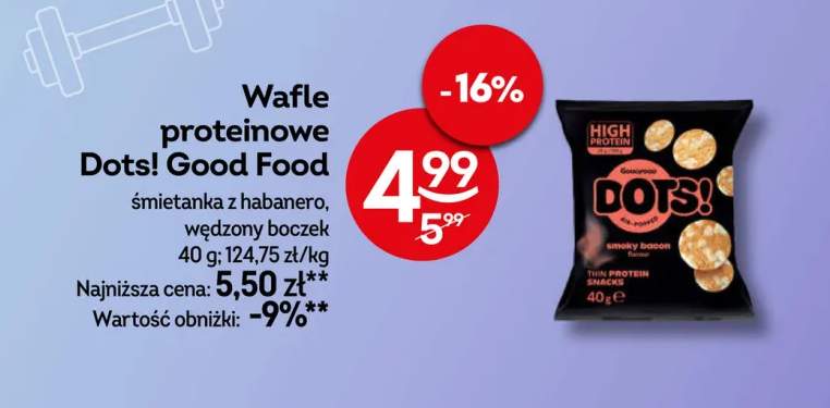Wafle proteinowe Dots! Good Food śmietanka z habanero +1 wariant