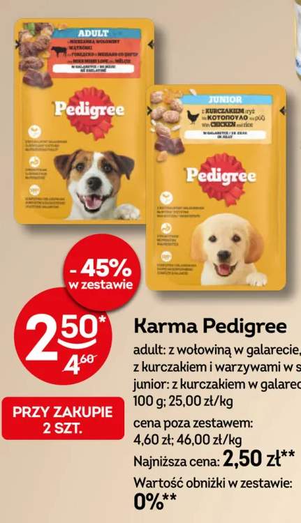 Karma Pedigree adult z wołowiną w galarecie +2 warianty