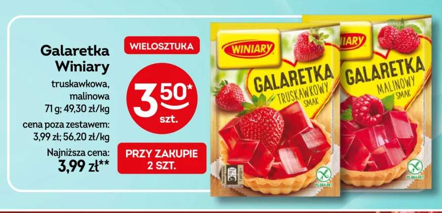 Galaretka Winiary malinowa +1 wariant