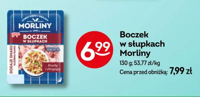 Boczek w słupkach Morliny