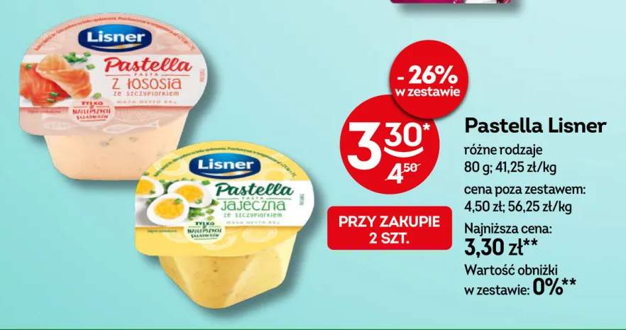 Pastella z łososia ze szczypiorkiem Lisner +1 wariant