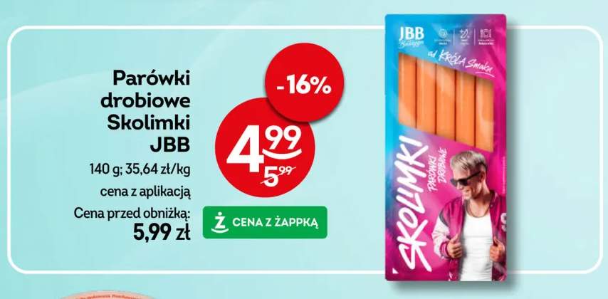 Parówki drobiowe Skolimki JBB